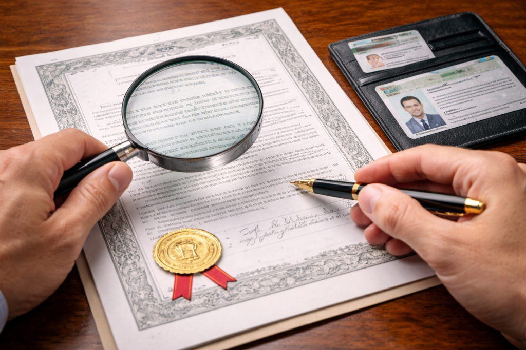 Checklist anti-fraude en rescate patrimonial: que revisar antes de firmar